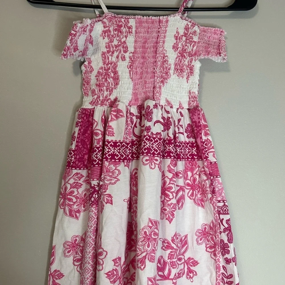 The Children’s Place Pink and White Smocked Sundress, Size 5/6 - Picture 4 of 5